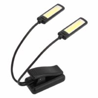 twee lichtspunt leeslampje voor aan je boek